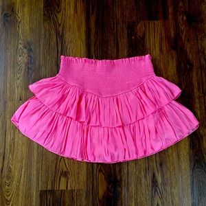 Hot pink preppy skort
